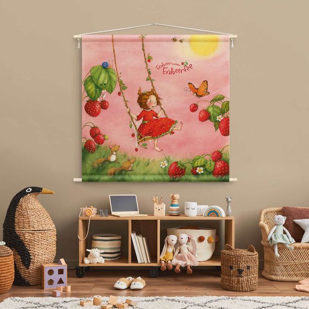 Deko Kinderzimmer Erdbeerinchen Erdbeerfee - Baumschaukel
