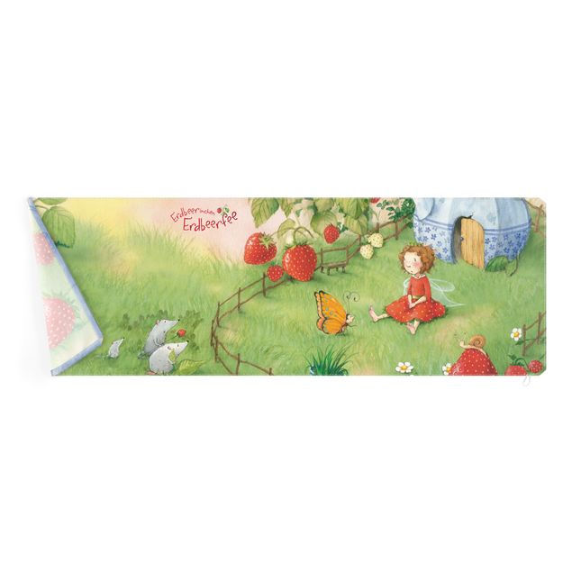 Wandbilder Rot Erdbeerinchen Erdbeerfee - Im Garten