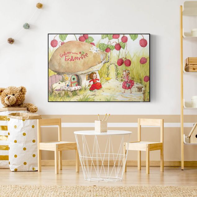 Deko Kinderzimmer Erdbeerinchen Erdbeerfee - Unter dem Himbeerstrauch