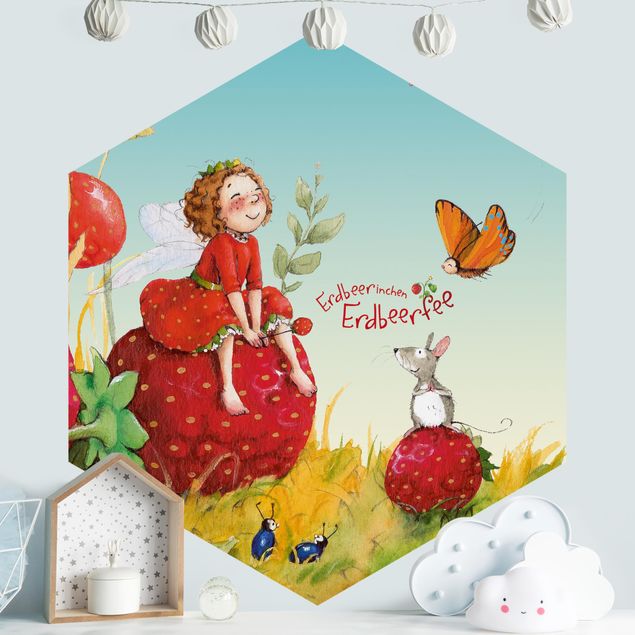 Tapete Schmetterling Erdbeerinchen Erdbeerfee - Zauberhaft