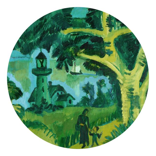 Tapete Baum Ernst Ludwig Kirchner - Leuchtturm auf Fehmarn