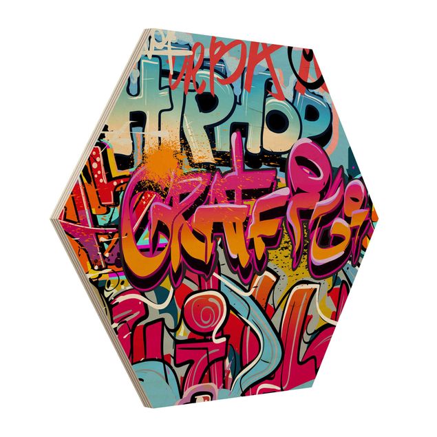 Holzbilder HipHop Graffiti