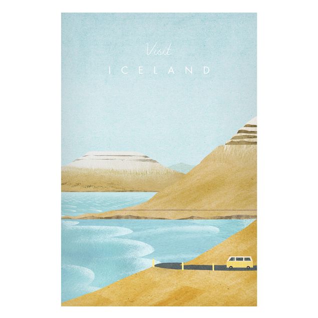 Magnettafel - Reiseposter - Iceland - Hochformat 2:3