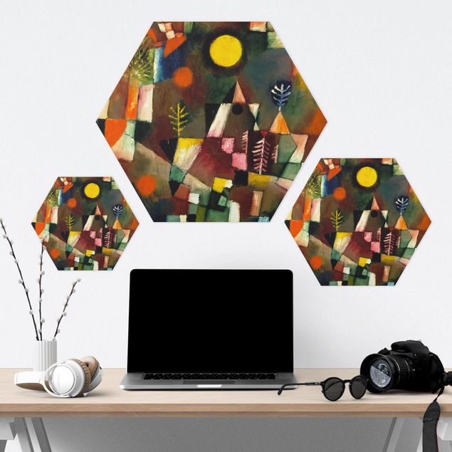 Hexagon Bilder Paul Klee - Der Vollmond
