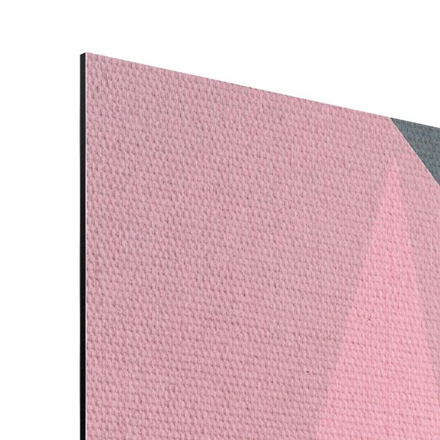 Wandbilder Rosa Transparenz Geometrie