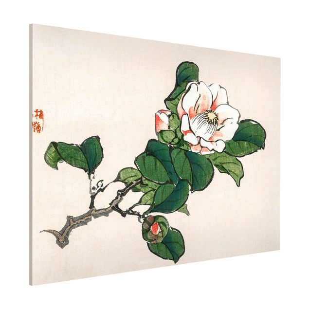 Küchen Deko Asiatische Vintage Zeichnung Apfelblüte