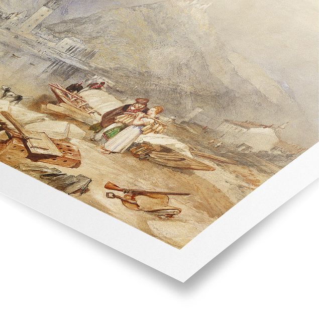 Wandbilder Landschaften William Turner - Berkastel an der Mosel