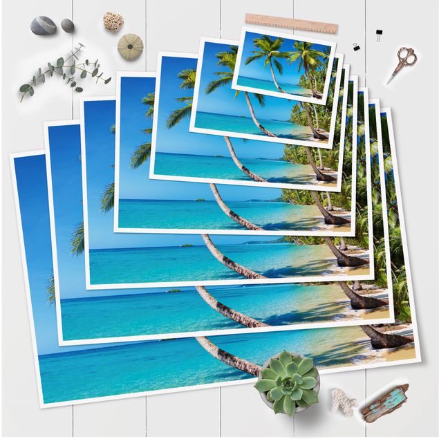 Wandbilder Blau Beach of Thailand