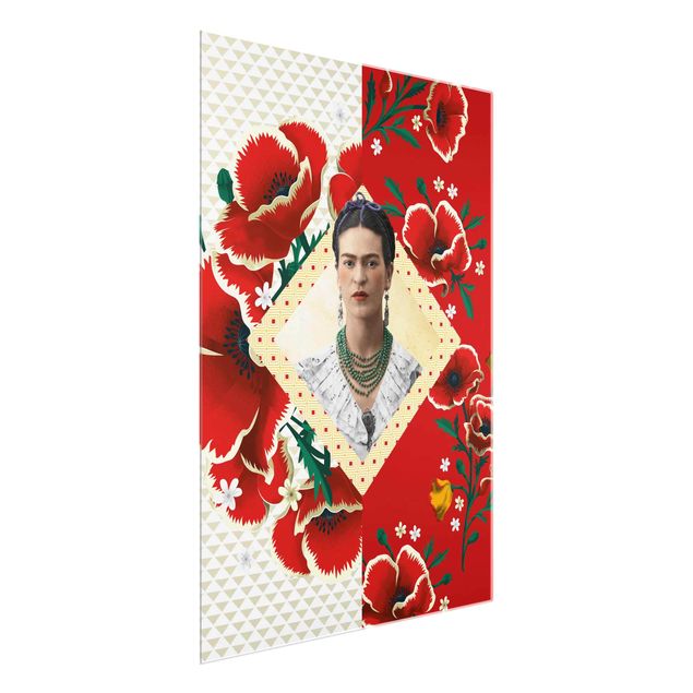 Wandbilder Kunstdrucke Frida Kahlo - Mohnblüten