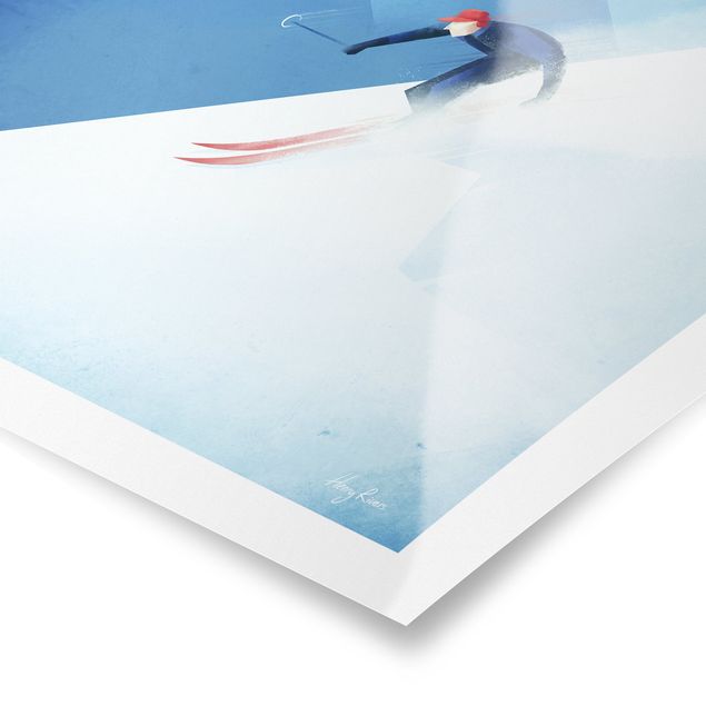 Kunstdrucke Poster Reiseposter - Ski in Frankreich