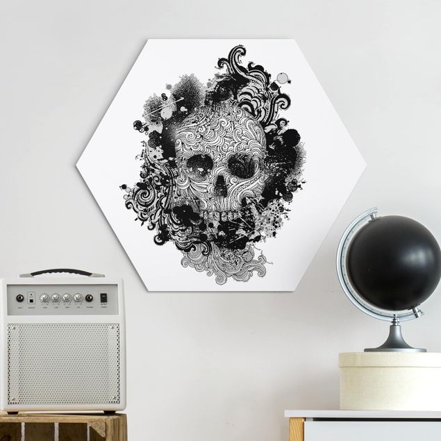 Wandbilder Muster Skull