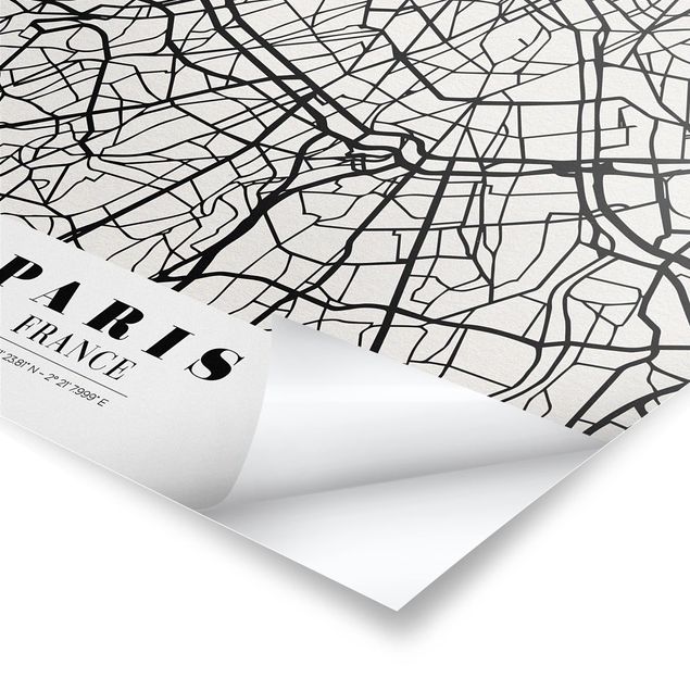 Bilder Stadtplan Paris - Klassik