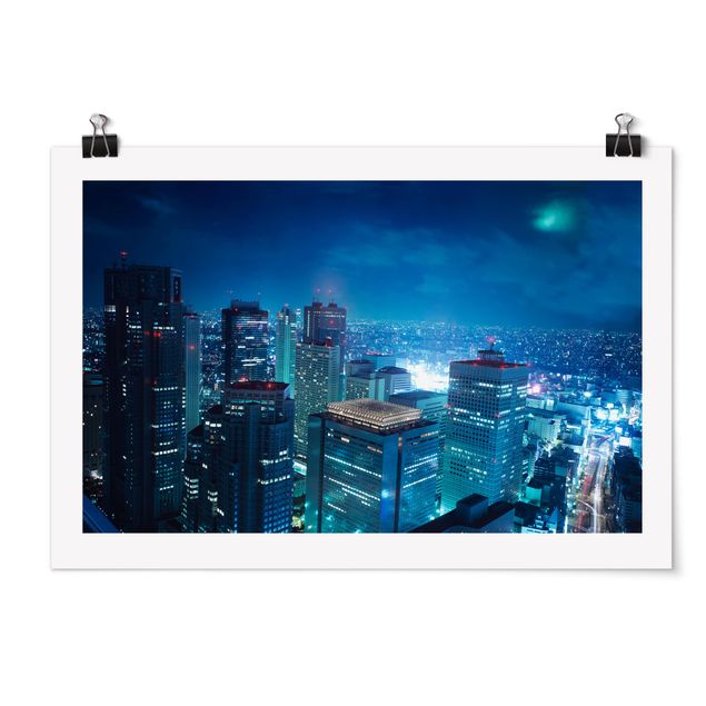Poster Skyline Die Atmosphäre Tokios