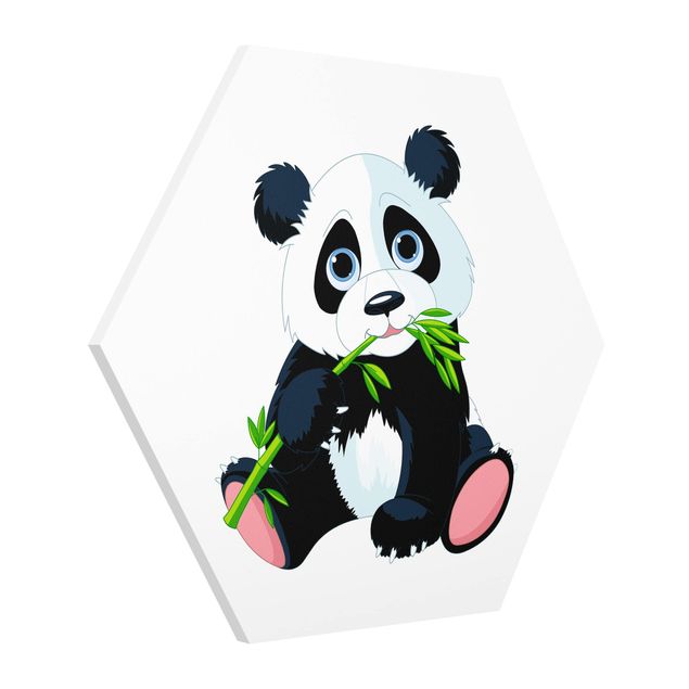 Wandbilder Tiere Naschender Panda