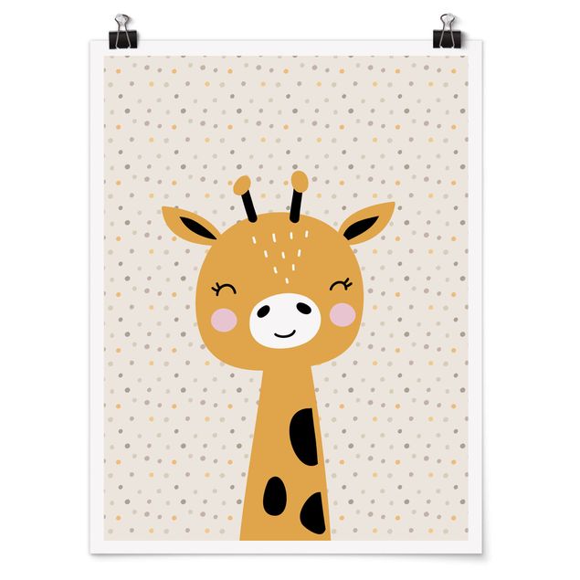 Wandbilder Modern Baby Giraffe