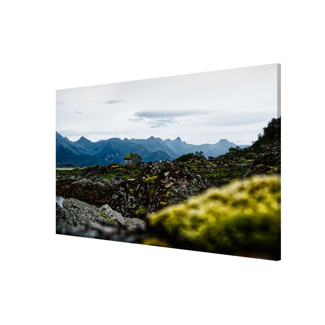 Wandbilder Landschaften Einsame Hütte in Norwegen