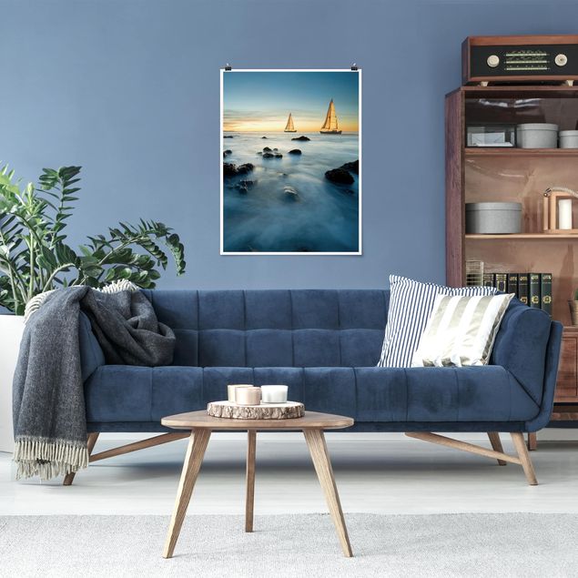Wandbilder Landschaften Segelschiffe im Ozean