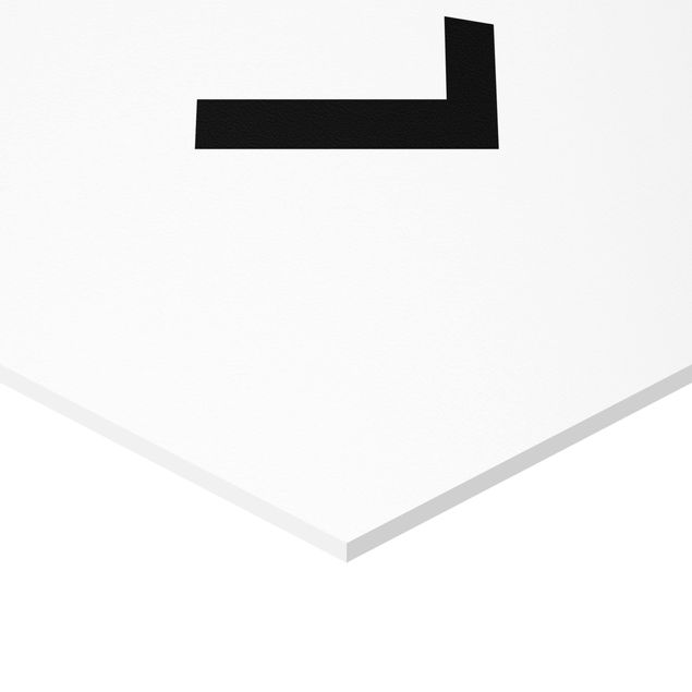 Hexagon Bild Forex - Buchstabe Weiß L