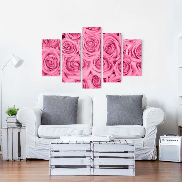 Leinwandbilder Blumen Rosa Rosen