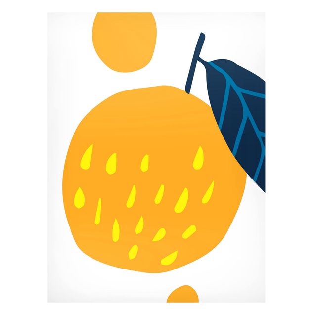 Wandbilder Früchte Abstrakte Formen - Orange