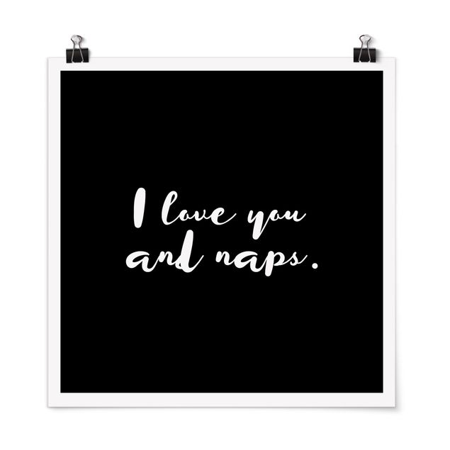 Wandbilder Liebe I love you. And naps