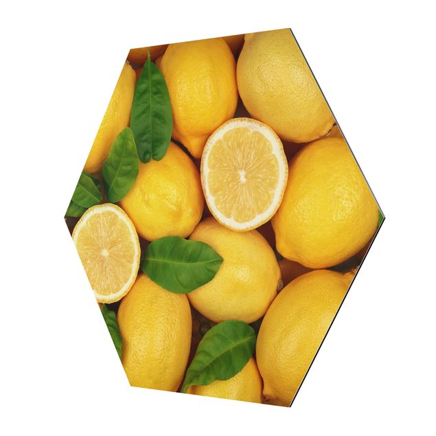 Bilder Hexagon Saftige Zitronen