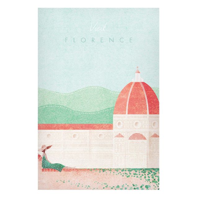 Magnettafel - Reiseposter - Florence - Hochformat 2:3