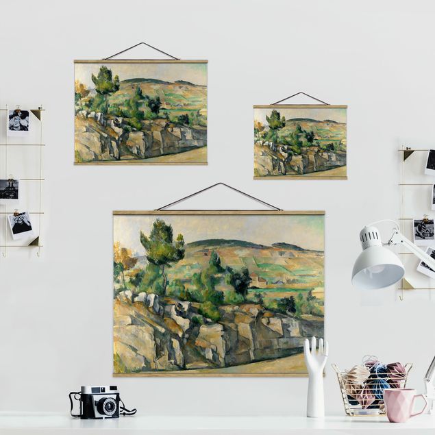 Wandbilder Kunstdrucke Paul Cézanne - Hügelige Landschaft