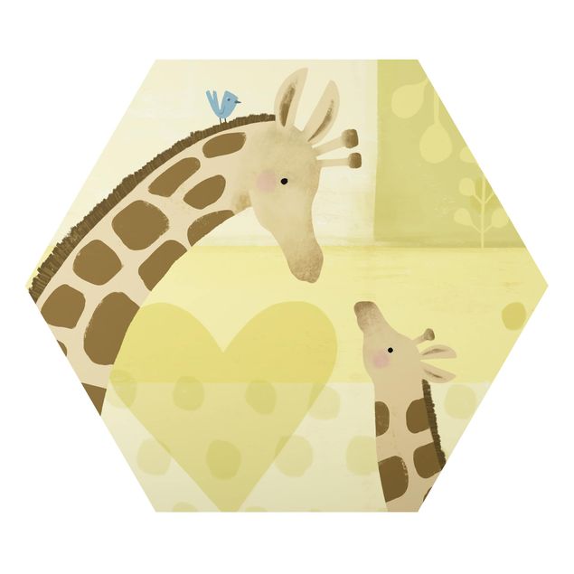 Wandbilder Tiere Mama und ich - Giraffen