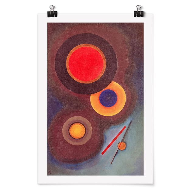 Kunstdrucke Poster Wassily Kandinsky - Kreise und Linien