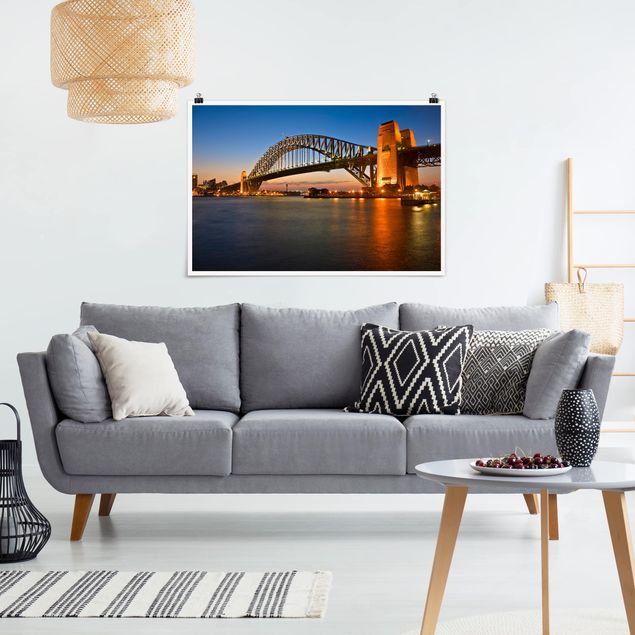 Wanddeko Küche Harbour Brücke in Sydney
