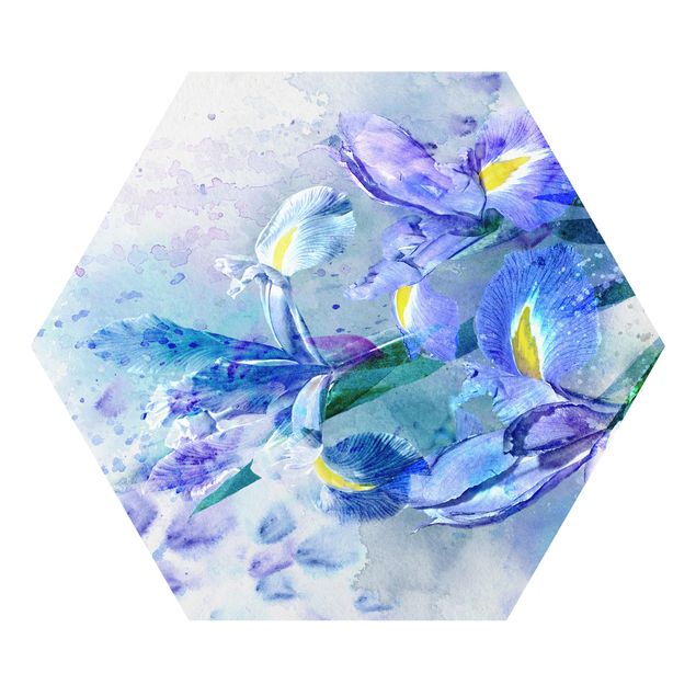 Forex Bilder Aquarell Blumen Iris