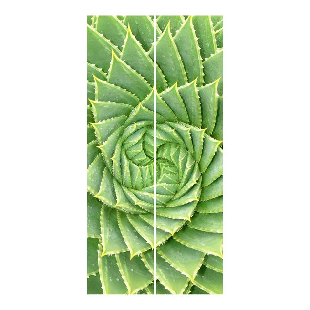 Schiebegardinen Muster Spiral Aloe