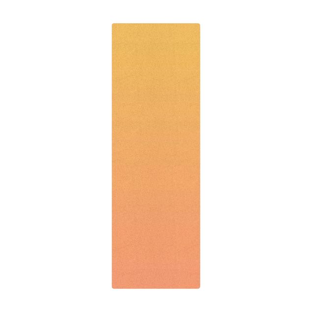 Kork-Teppich - Farbverlauf Orange - Hochformat 1:3