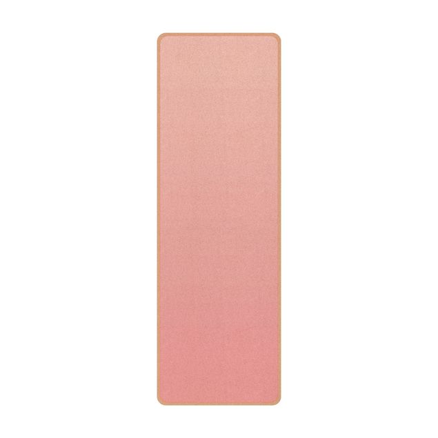 Yogamatte Kork - Farbverlauf Rosa