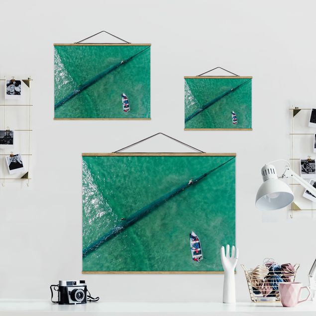 Wandbilder Natur Luftbild - Fischer