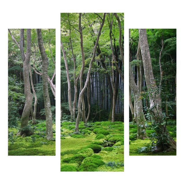 Leinwandbild Wald Growing Trees