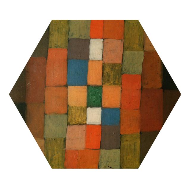 Wandbild Holz Paul Klee - Steigerung