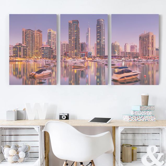 Küchen Deko Dubai Skyline und Marina