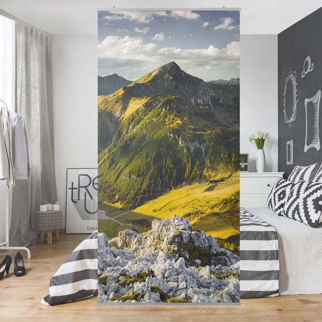 Rainer Mirau Kunstdrucke Berge und Tal der Lechtaler Alpen in Tirol