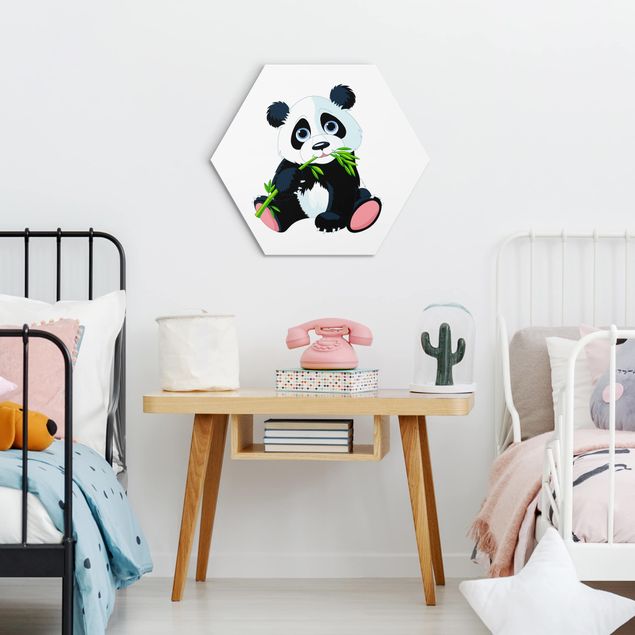 Wandbilder Modern Naschender Panda
