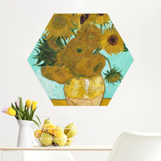 Wandbilder Sonnenblumen Vincent van Gogh - Vase mit Sonnenblumen