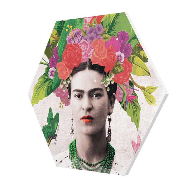 Forex Bilder Frida Kahlo - Blumenportrait