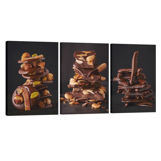 Wandbilder Modern Schokoladenstapel