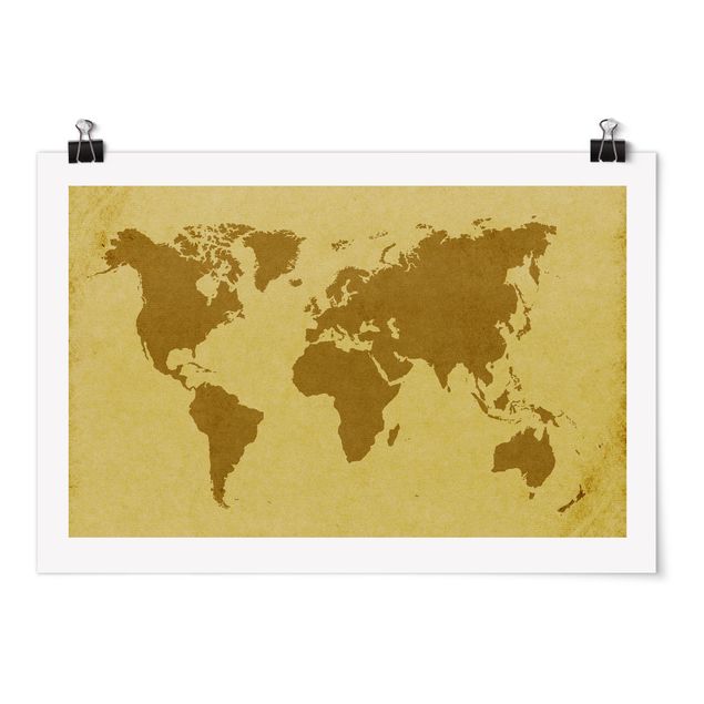 Wandbilder Weltkarten Atlas