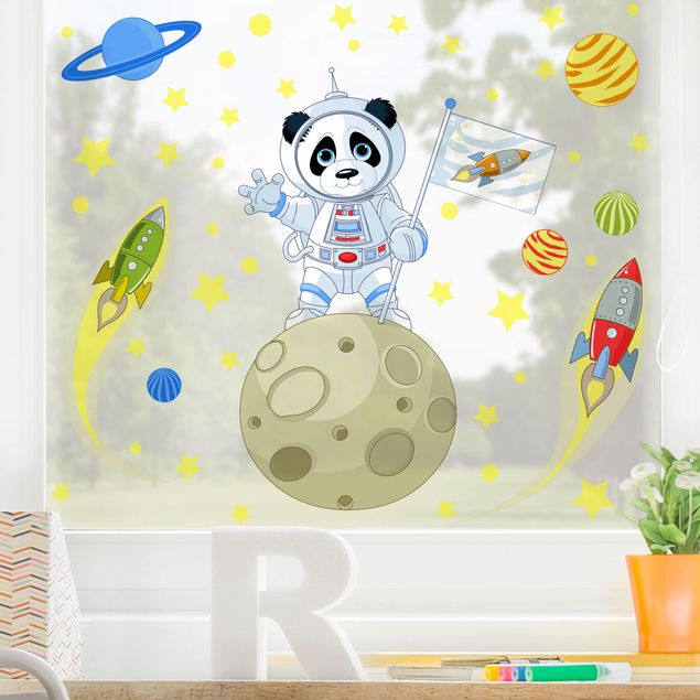 Kinderzimmer Deko Astronaut Panda