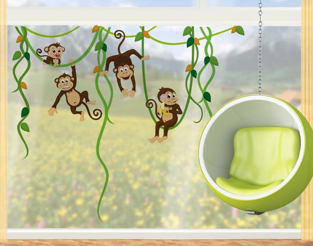 Babyzimmer Deko Affenbande