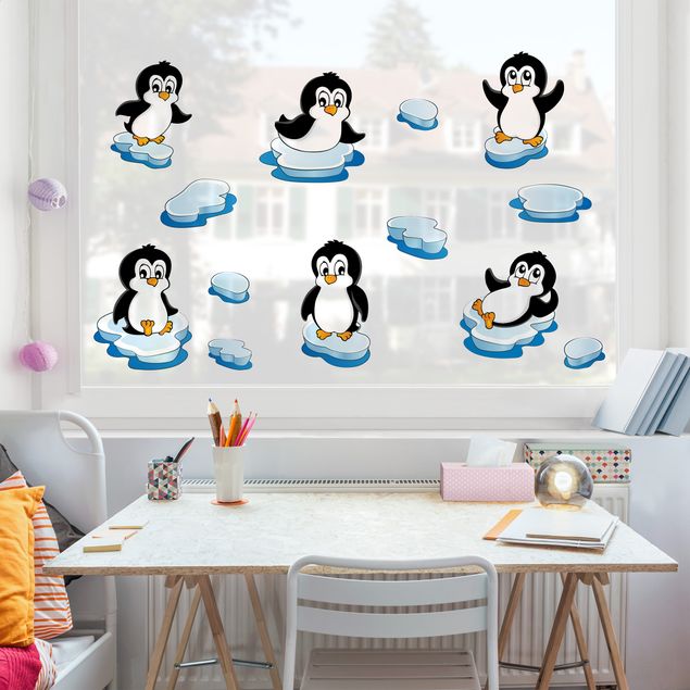 Babyzimmer Deko Pinguin Set