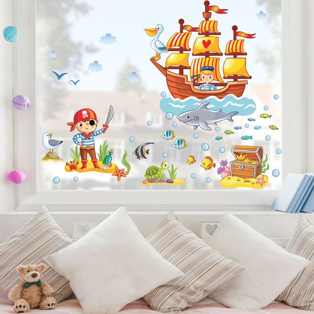Kinderzimmer Deko Unterwasserwelt - Piraten Set