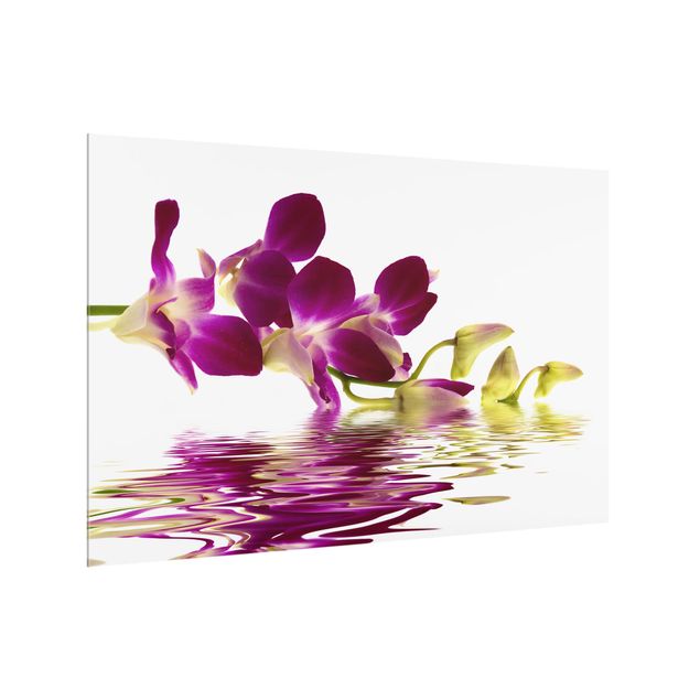 Küchenspiegel Glas Pink Orchid Waters